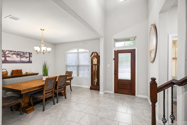 14447 Costa Leon, San Antonio, TX 78245 - entryway featuring healthy amount of natural light, a chandelier, and baseboards