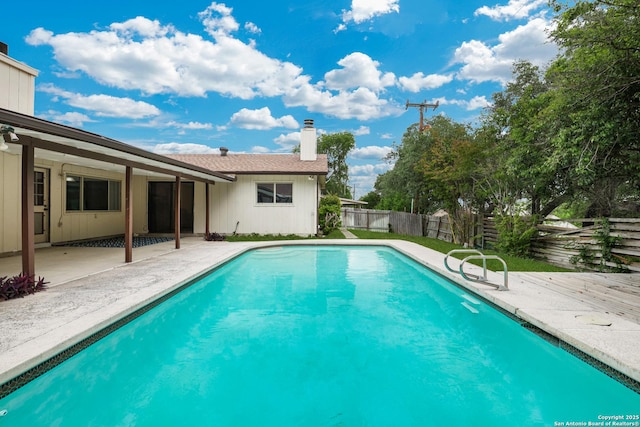14320 Forum Rd, Universal City, TX 78148 - view of swimming pool featuring a patio, a fenced in pool, and a fenced backyard