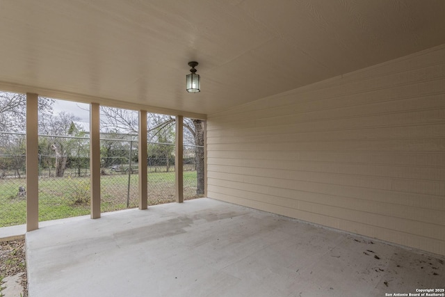 view of patio with fence