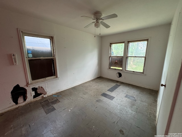 274 Gayle, San Antonio, TX 78223 - spare room featuring baseboards and a ceiling fan