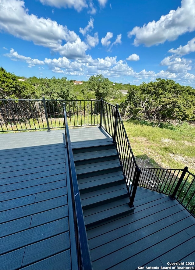 120 Sam Houston, Kerrville, TX 78028 - view of wooden terrace