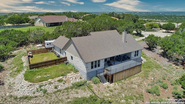 120 Sam Houston, Kerrville, TX 78028 - view from above of property