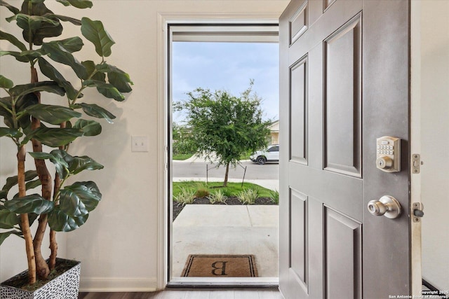 entrance foyer featuring baseboards