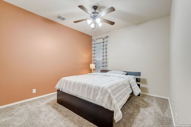 3234 Bending Crk, San Antonio, TX 78261 - bedroom featuring visible vents, carpet flooring, and baseboards