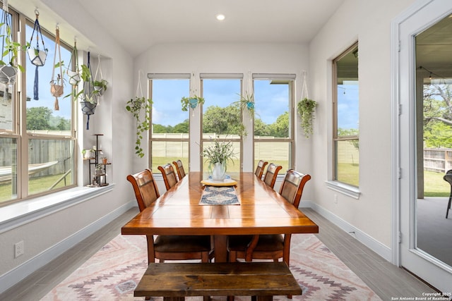 view of sunroom