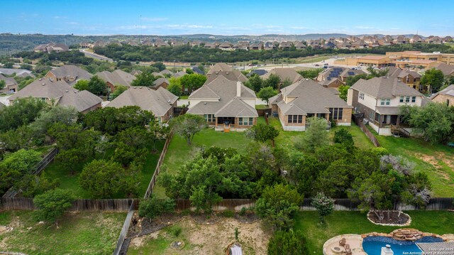 drone / aerial view featuring a residential view