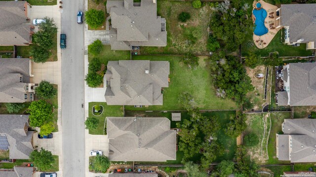 drone / aerial view featuring a residential view
