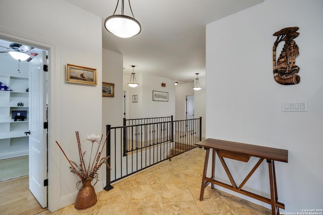 16812 Fox Rdg, Helotes, TX 78023 - hallway with an upstairs landing