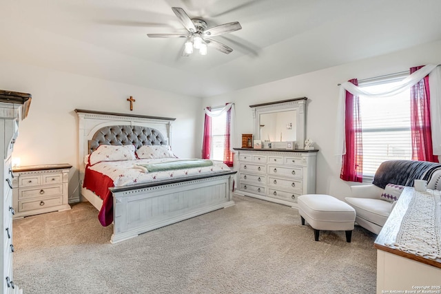 4704 Paluxy, San Antonio, TX 78253 - bedroom with a ceiling fan, light colored carpet, and multiple windows