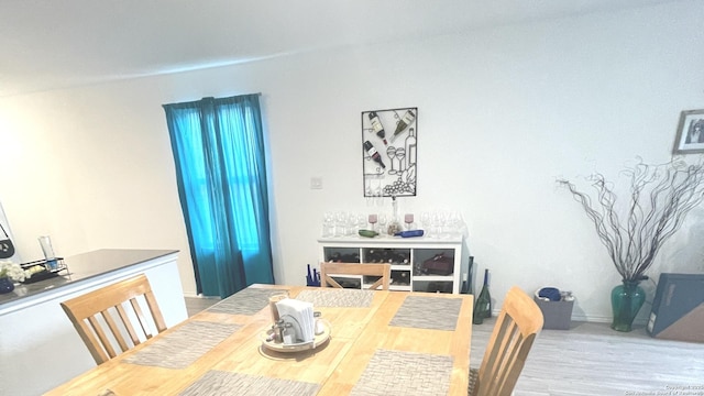 dining room featuring wood finished floors