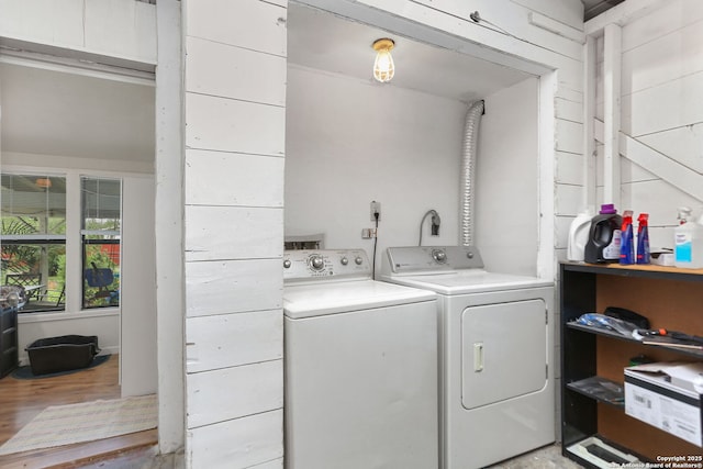 202 Beverly Dr, San Antonio, TX 78228 - washroom with separate washer and dryer and laundry area