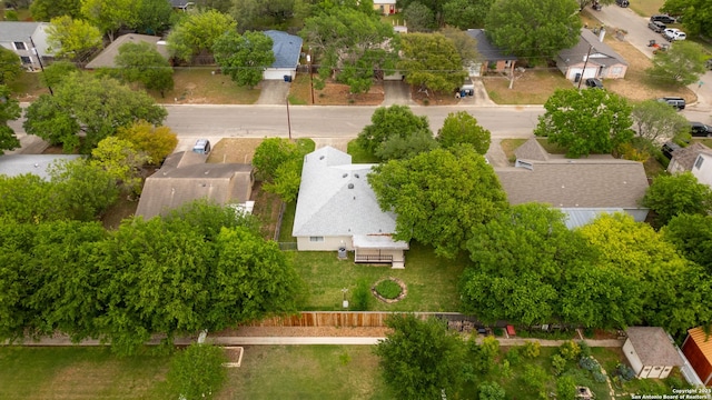 drone / aerial view with a residential view