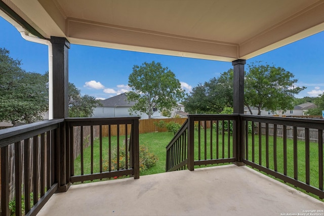 view of balcony