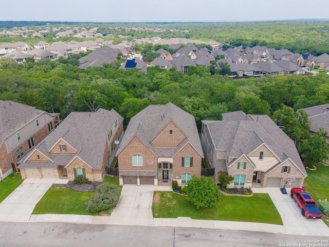 birds eye view of property featuring a residential view