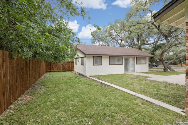 exterior space featuring fence