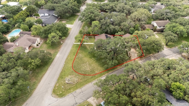 drone / aerial view featuring a residential view