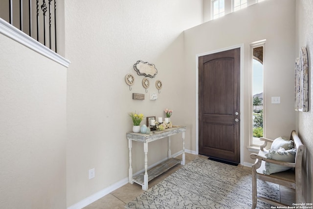 104 Talavera, Boerne, TX 78006 - foyer entrance with a high ceiling and baseboards