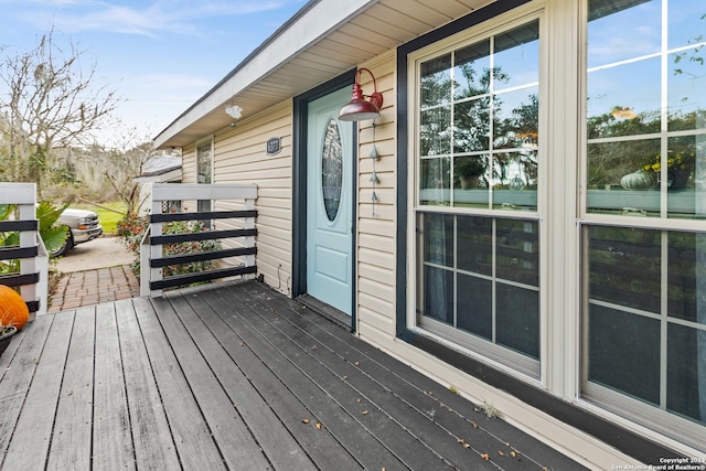 6377 County Road 659, Brazoria, TX 77422 - view of wooden deck