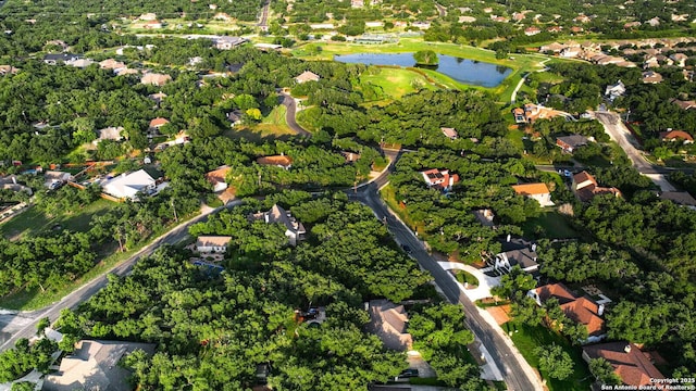 213 Heavens Way, San Antonio, TX 78260 - aerial view featuring a water view and a residential view