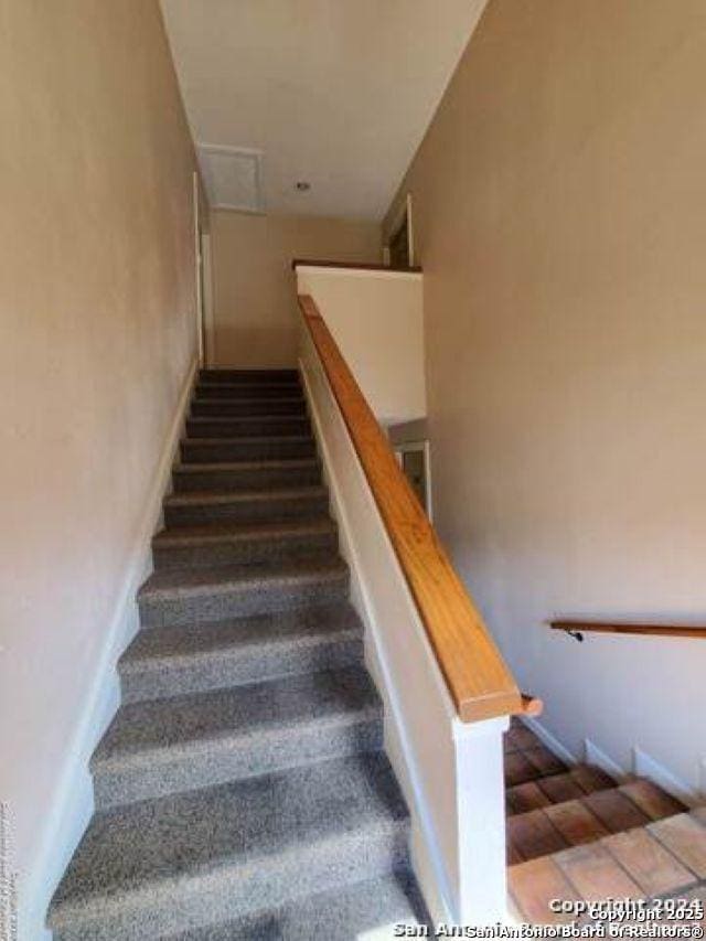 view of staircase