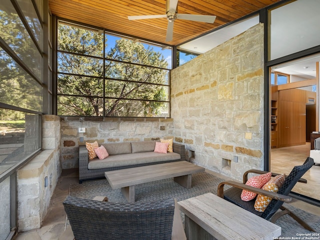 view of sunroom / solarium