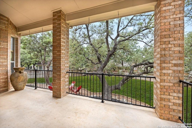 view of balcony
