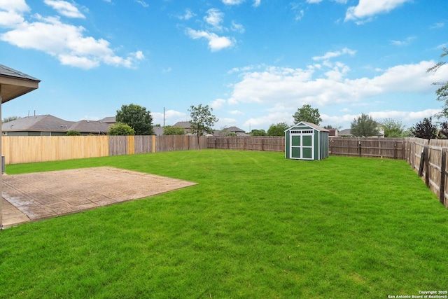 407 Wind Gust, New Braunfels, TX 78130 - view of yard featuring a storage shed, a patio, and an outbuilding