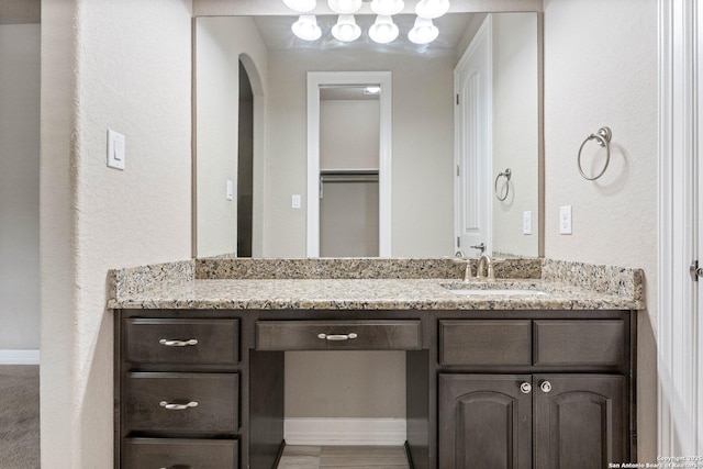 bathroom with vanity