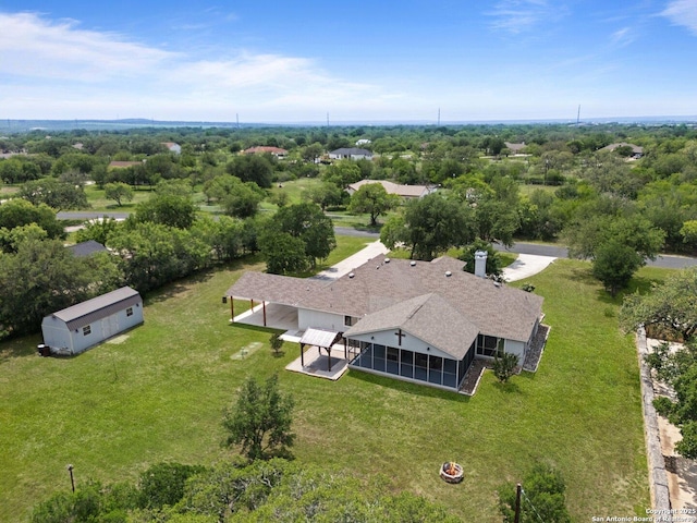 drone / aerial view