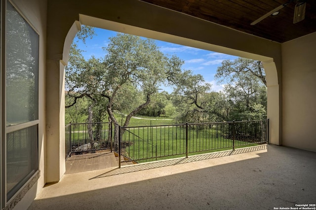 22932 Estacado, San Antonio, TX 78261 - view of patio with view of wooded area