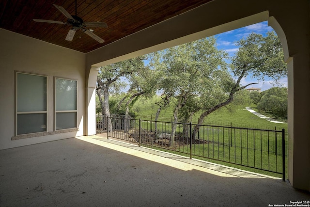 22932 Estacado, San Antonio, TX 78261 - view of patio / terrace featuring ceiling fan