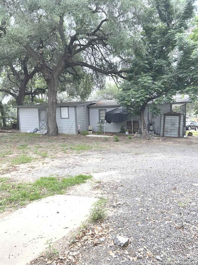 view of front of home