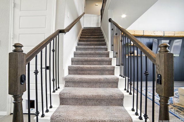 view of staircase