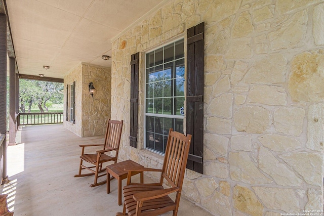 view of patio / terrace featuring a porch