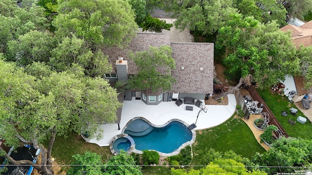 drone / aerial view