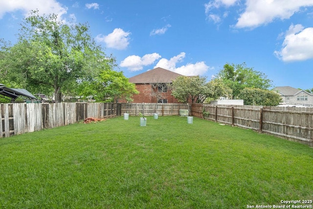 11202 Forest Pass, Live Oak, TX 78233 - view of yard with a fenced backyard