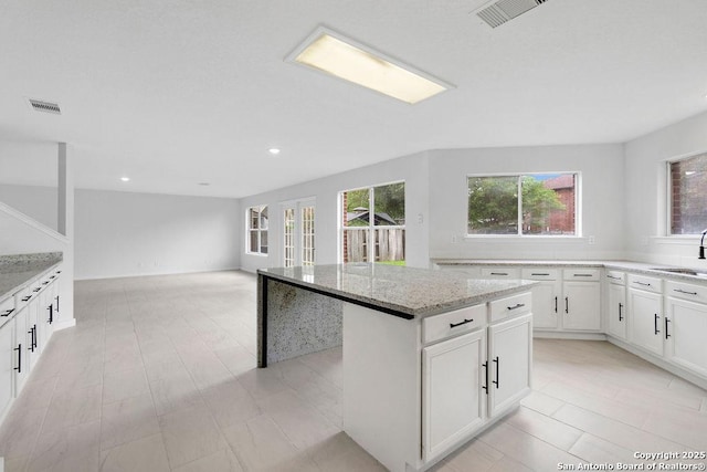 11202 Forest Pass, Live Oak, TX 78233 - kitchen featuring visible vents, a healthy amount of sunlight, and a sink