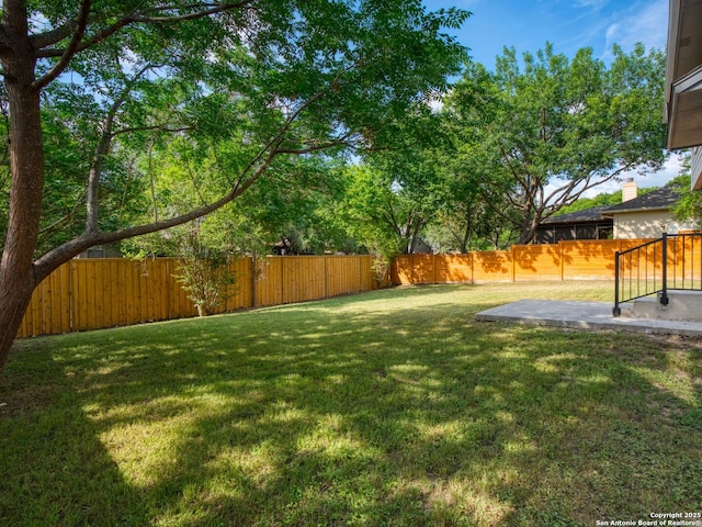 6027 Cedar Path, San Antonio, TX 78249 - view of yard featuring a patio and a fenced backyard