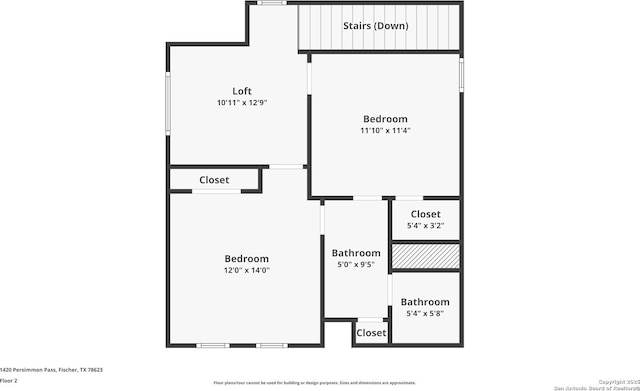 1420 Persimmon Pass, Fischer, TX 78623 - view of layout
