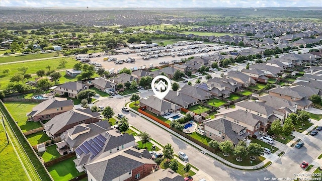 bird's eye view featuring a residential view