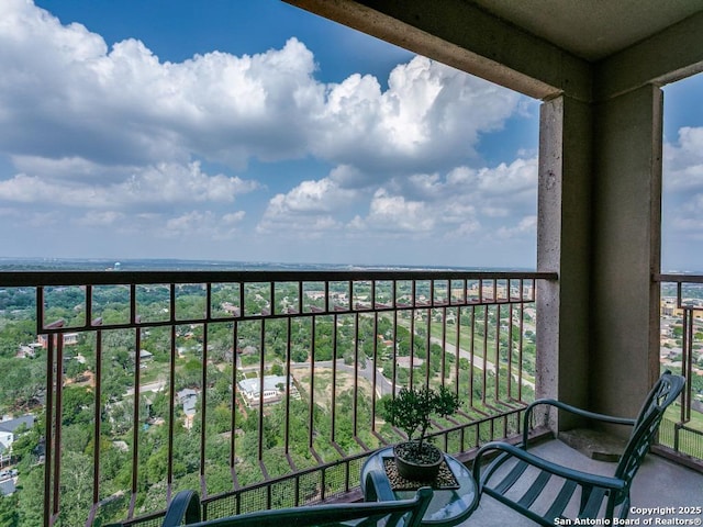 view of balcony