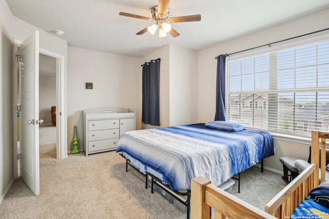 9223 Yaya, Converse, TX 78109 - bedroom featuring a ceiling fan and light carpet