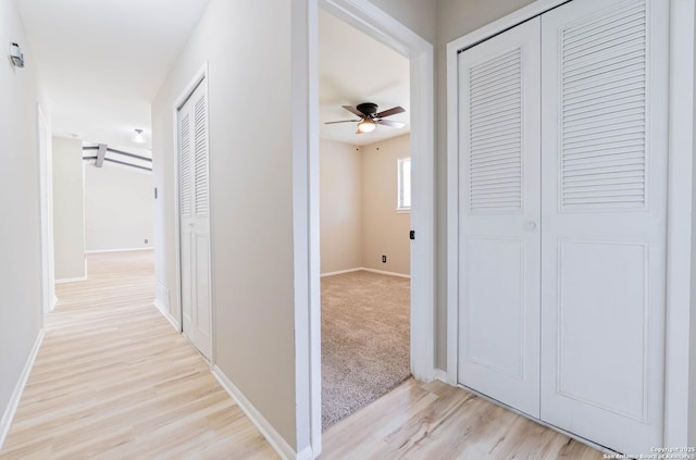 2902 Big Horn, San Antonio, TX 78228 - corridor with light wood finished floors and baseboards
