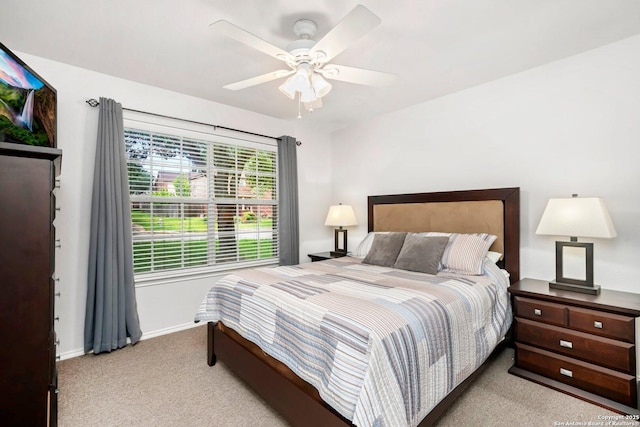 9503 Kirk Pond, San Antonio, TX 78240 - carpeted bedroom featuring baseboards and a ceiling fan