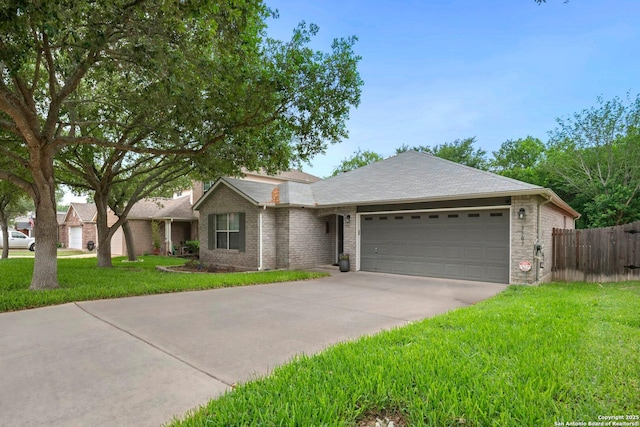 9503 Kirk Pond, San Antonio, TX 78240 - single story home with a garage, driveway, and brick siding
