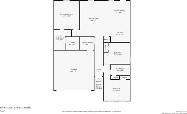2430 Bermuda, San Antonio, TX 78222 - plan