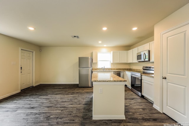 2430 Bermuda, San Antonio, TX 78222 - kitchen with recessed lighting, appliances with stainless steel finishes, a sink, and visible vents