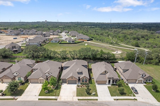 drone / aerial view featuring a residential view
