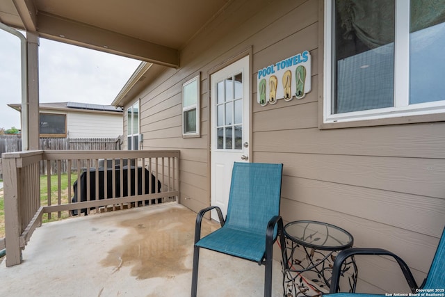view of balcony