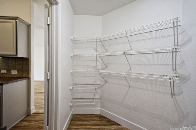 view of storage area
